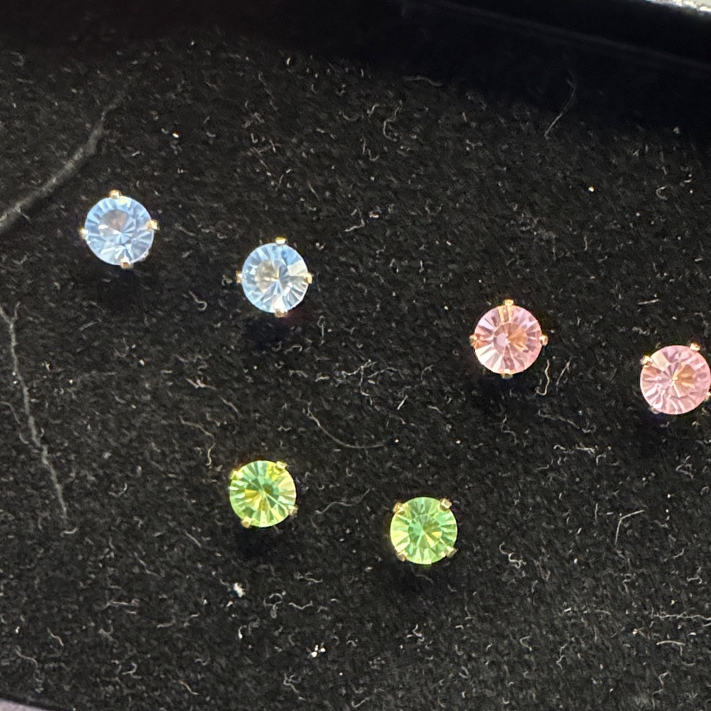 Joan Rivers Vibrant Multicolor Stud Earrings - Picture 2 of 3